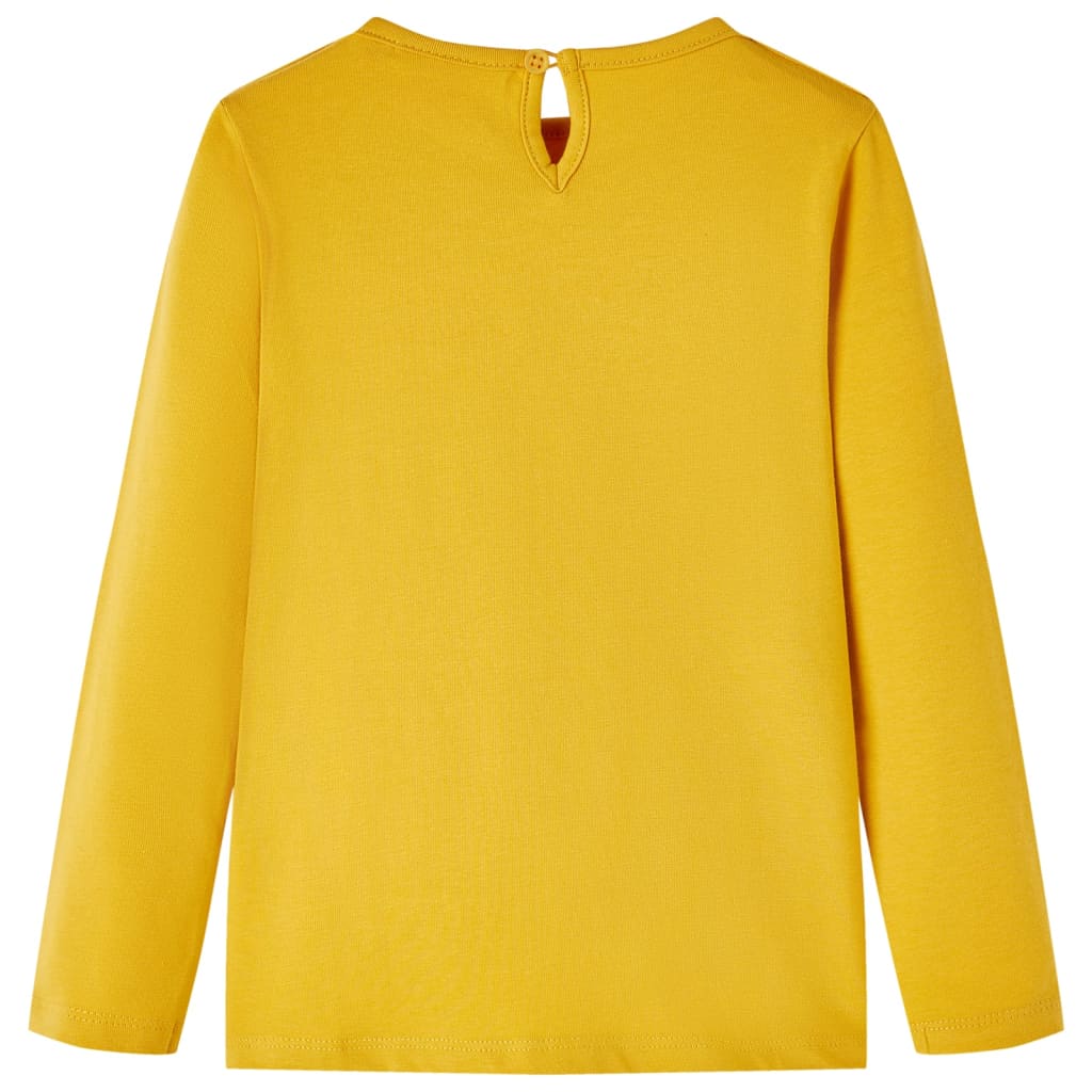 Vidaxl Child's Shirt à manches longues 92 Ochère foncé coloré