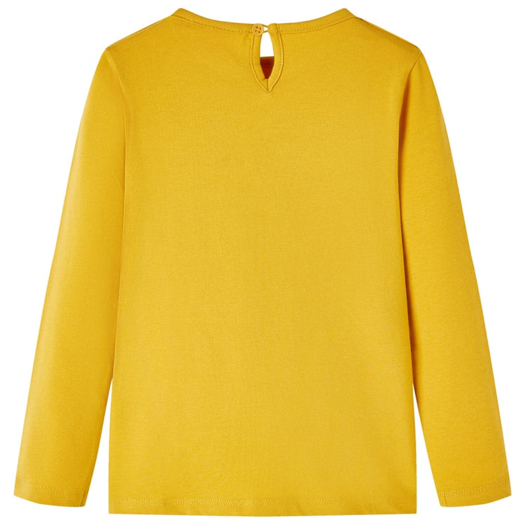 Vidaxl Child's Shirt à manches longues 104 Ochère foncé coloré
