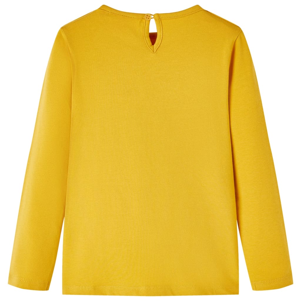 Vidaxl Child's Shirt à manches longues 140 Ochère foncé coloré