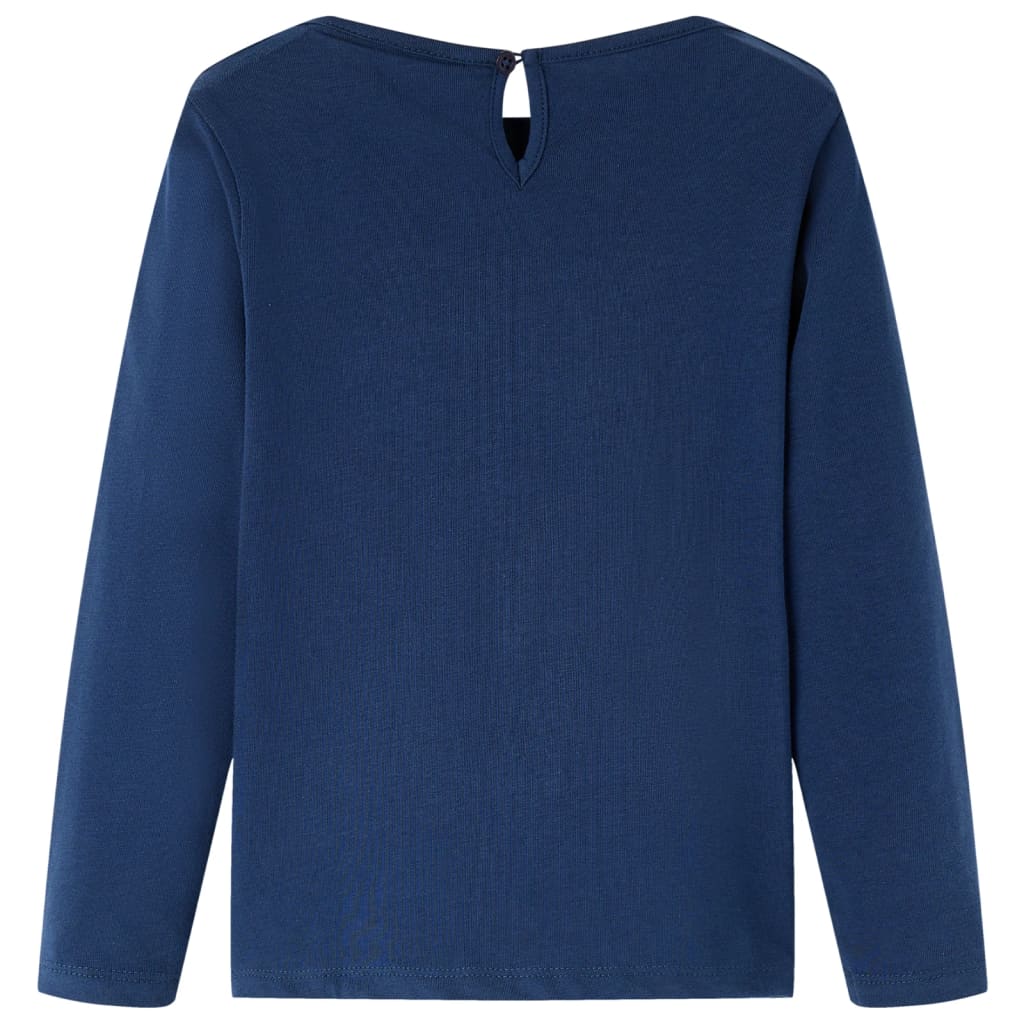 Vidaxl Child's Shirt à manches longues 92 bleu marine
