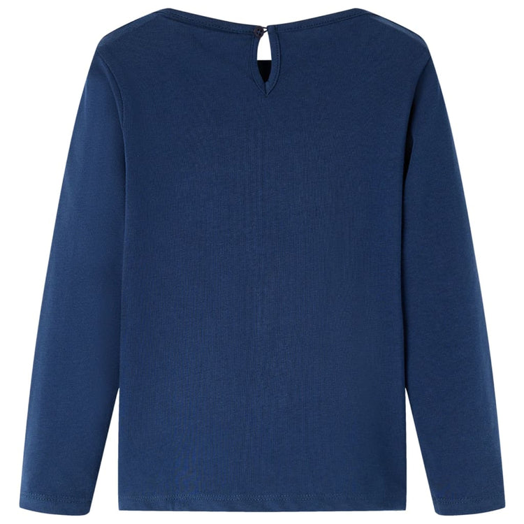 Vidaxl Child's Shirt à manches longues 92 bleu marine