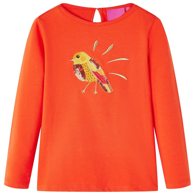 Vidaxl Children's Shirt à manches longues 92 Donkeroranje