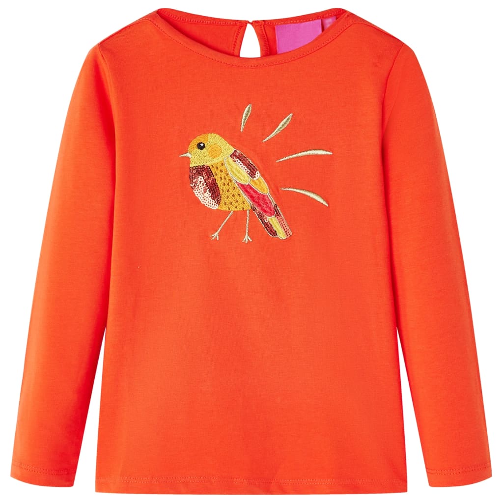 Vidaxl Children's Shirt à manches longues 104 Donkeroranje