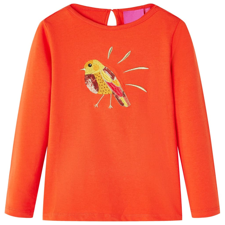 Vidaxl Children's Shirt à manches longues 104 Donkeroranje