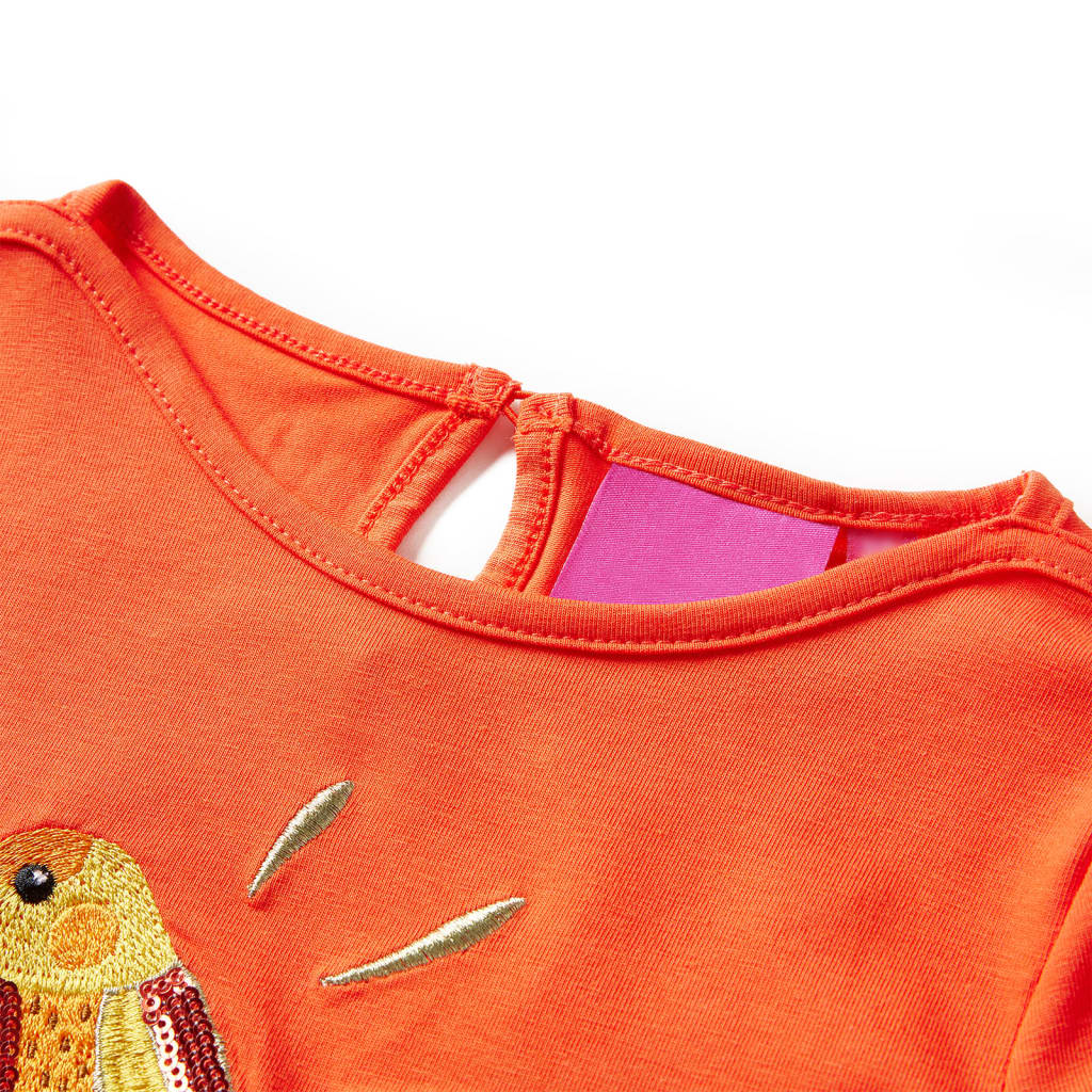 Vidaxl Children's Shirt à manches longues 104 Donkeroranje