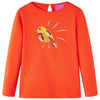 Vidaxl Child's Shirt with Long Manches 116 Donkeroranje