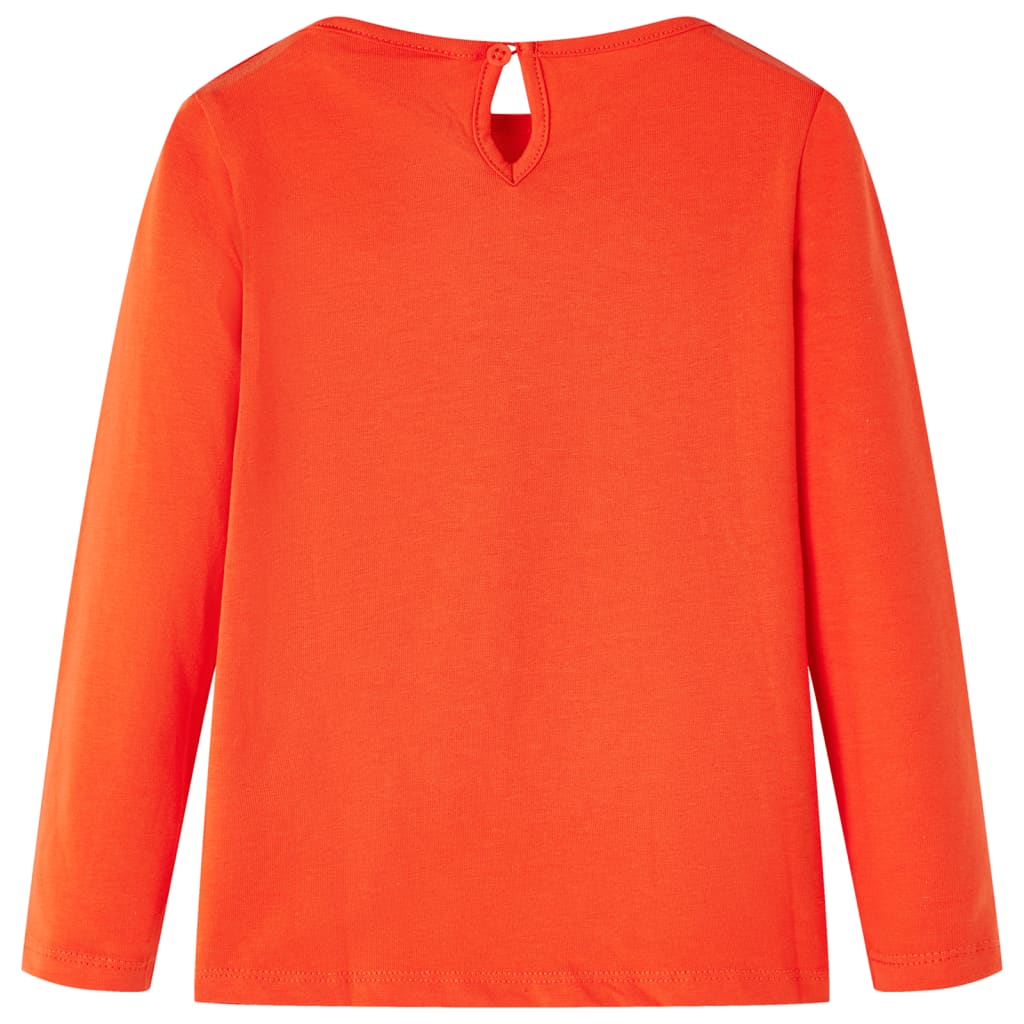 Vidaxl Child's Shirt with Long Manches 116 Donkeroranje