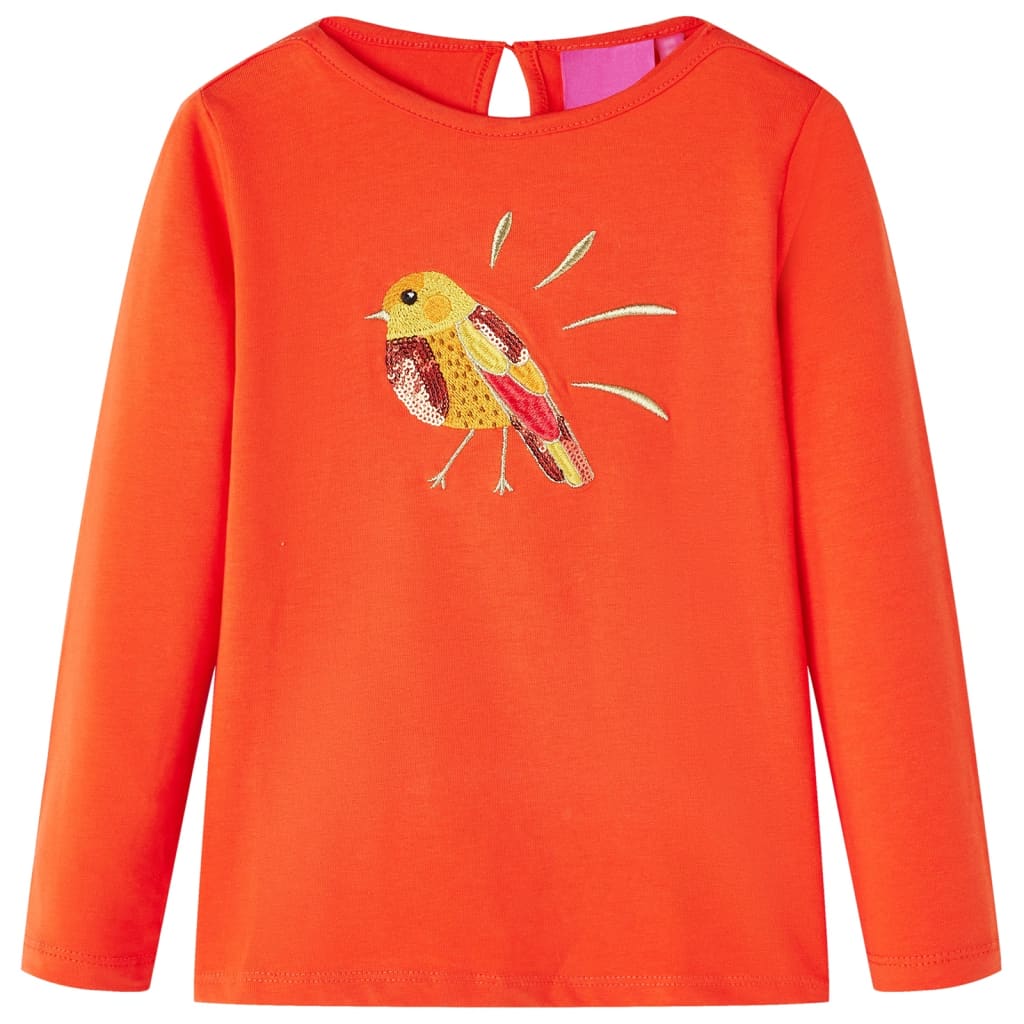 Vidaxl Children's Shirt à manches longues 128 Donkeroranje