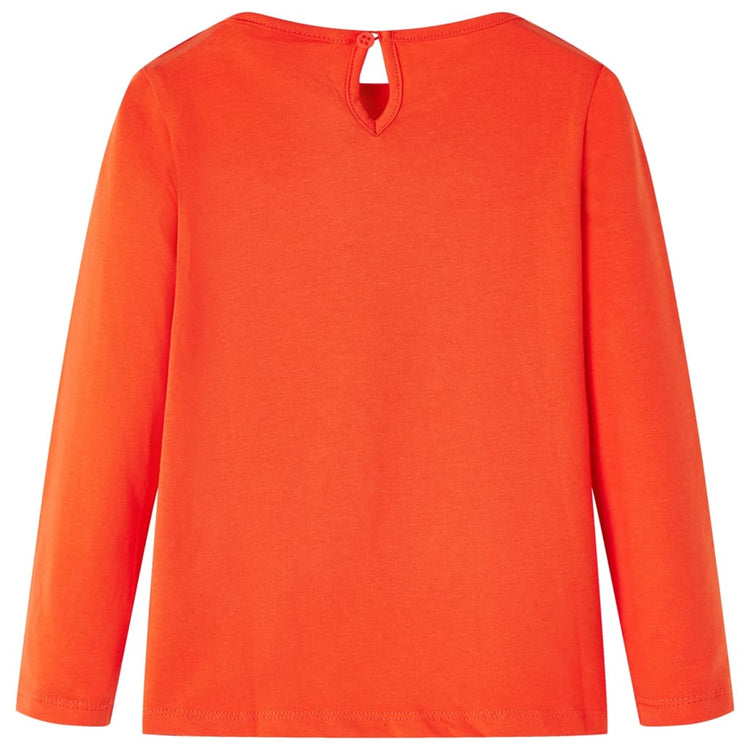 Vidaxl Child's Shirt à manches longues 140 orange foncé