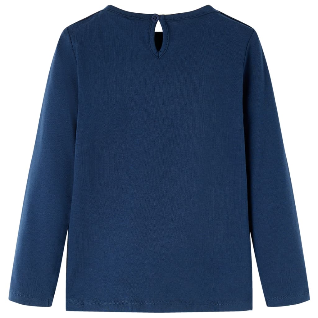 Vidaxl Child's Shirt à manches longues 92 bleu marine