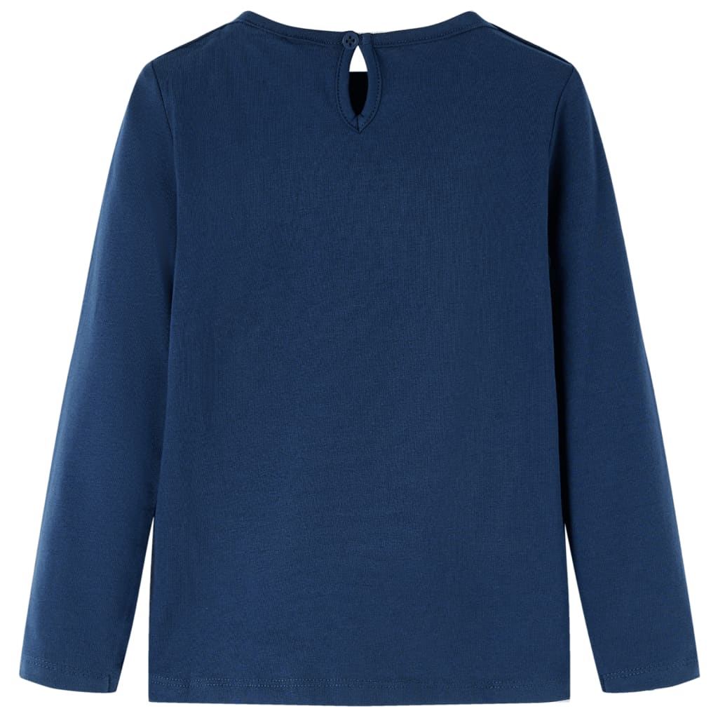 Vidaxl Child's Shirt à manches longues 104 bleu marine