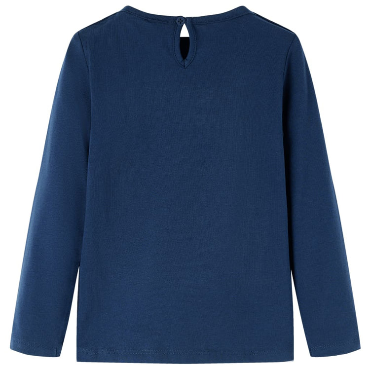 Vidaxl Child's Shirt à manches longues 104 bleu marine