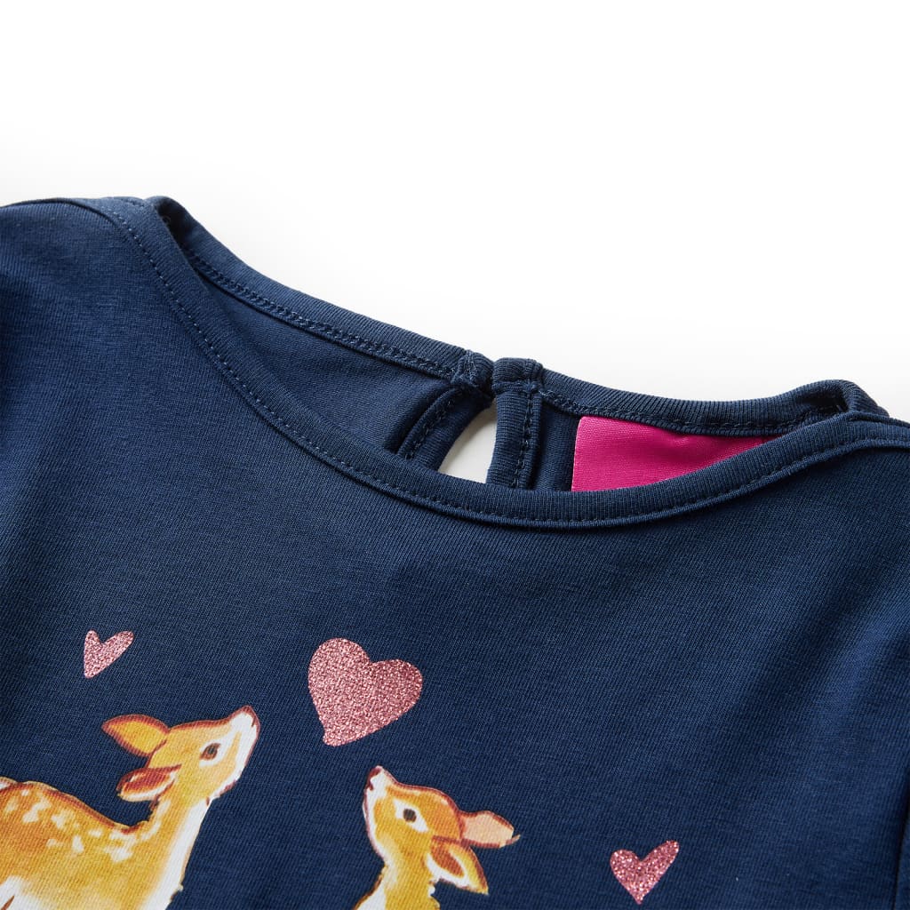 Vidaxl Child's Shirt à manches longues 104 bleu marine