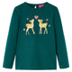 Vidaxl Child's Shirt à manches longues 92 Donkergroen
