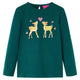 Vidaxl Children's Shirt à manches longues 104 Donkergroen