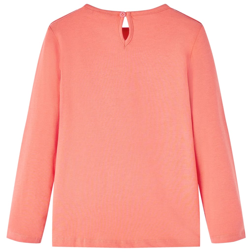 Vidaxl Child's Shirt à manches longues 92 Coral-Colored
