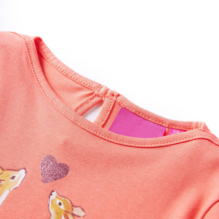 Vidaxl Child's Shirt à manches longues 92 Coral-Colored