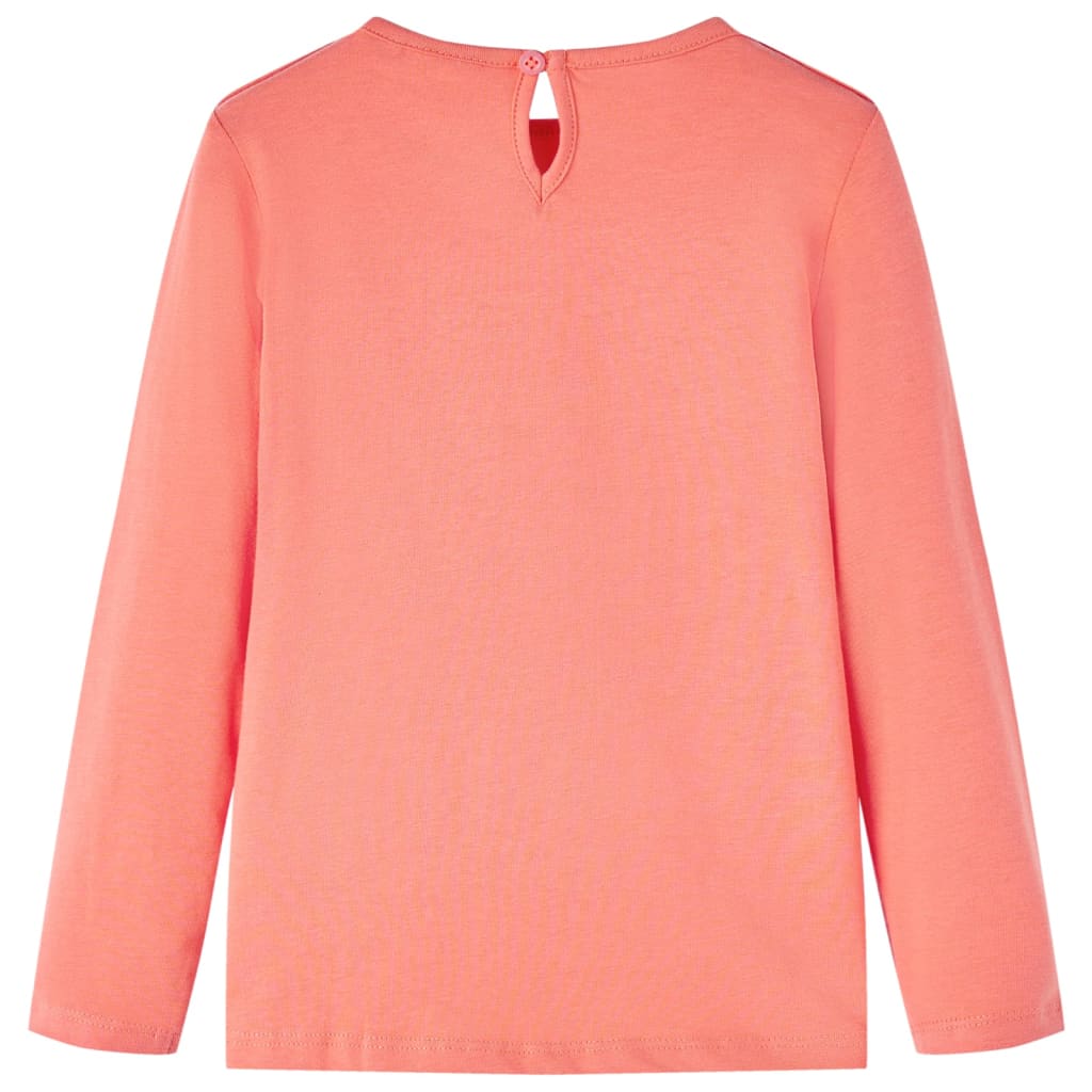 Vidaxl Child's Shirt à manches longues 140 Coral-Colored