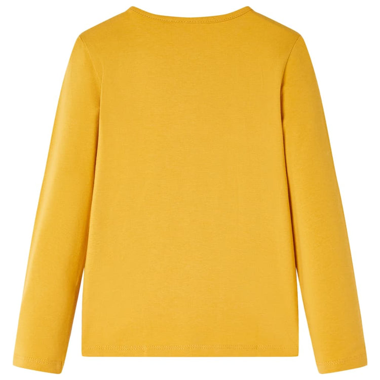 Vidaxl Children's Shirt à manches longues 92 Donkerokerkligent