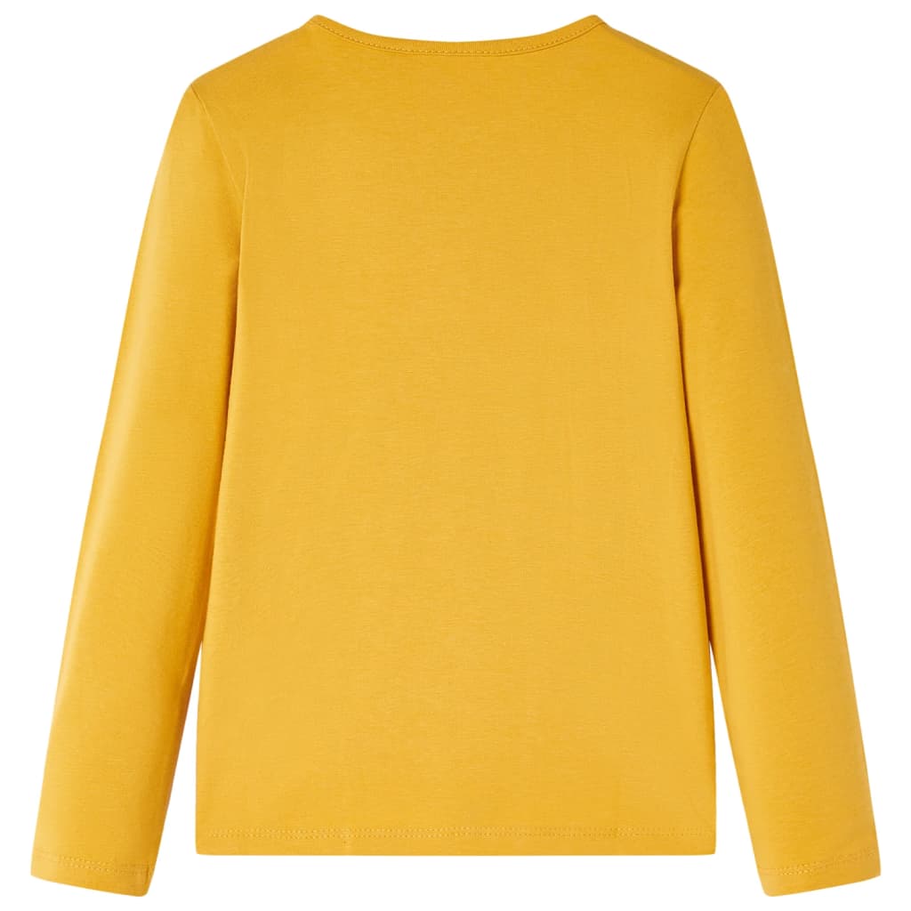 Vidaxl Children's Shirt à manches longues 104 Donkerokerkligent