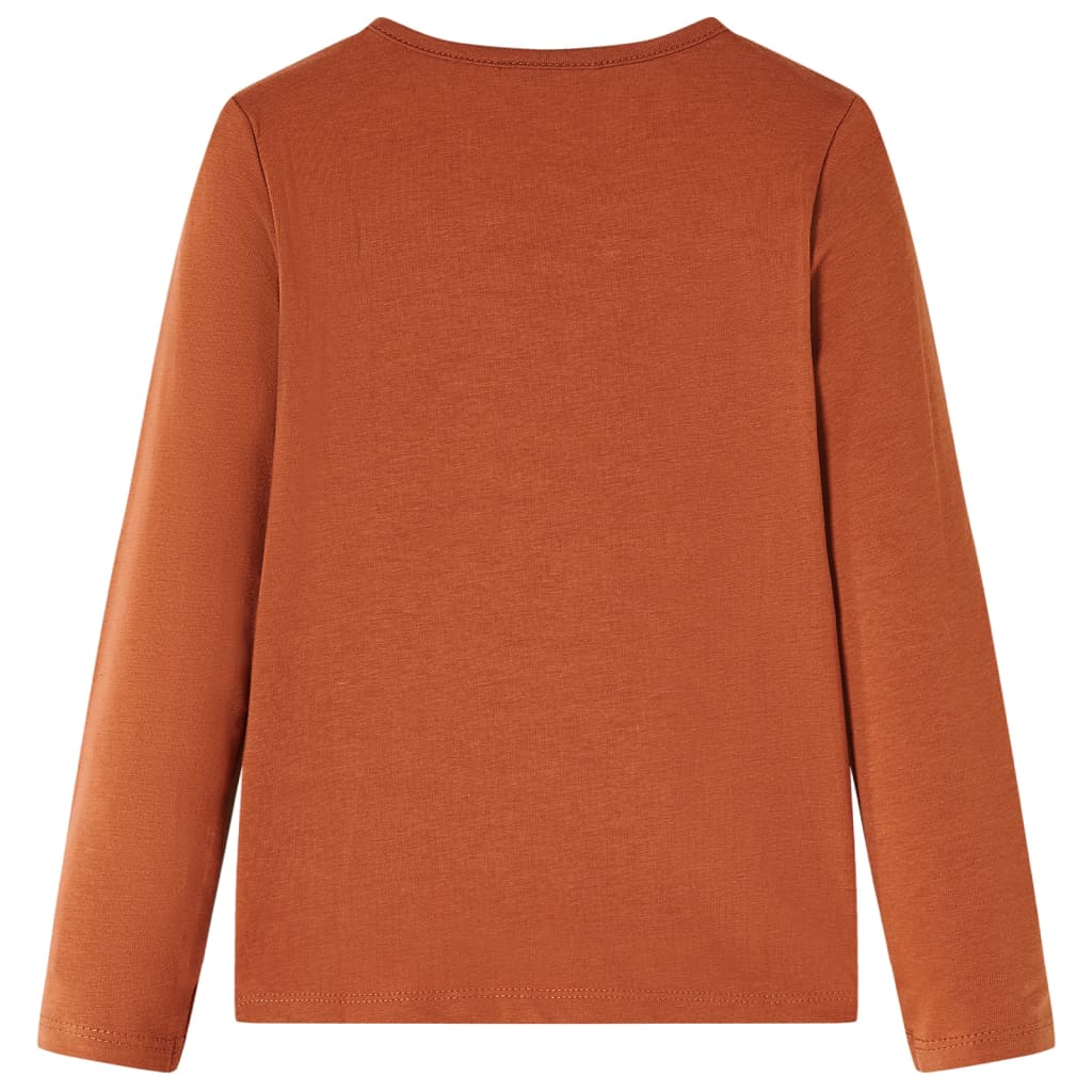 Vidaxl Children's Shirt à manches longues 104 colored cognac