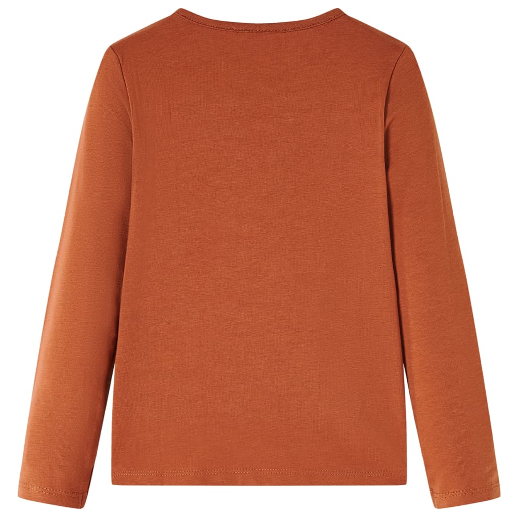 Vidaxl Children's Shirt à manches longues 116 colored cognac
