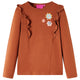 Vidaxl Child's Shirt à manches longues 128 colored cognac
