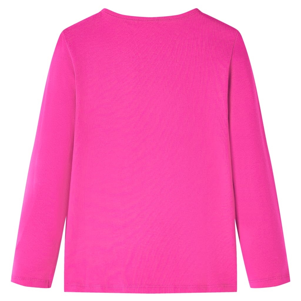 Vidaxl Child's Shirt à manches longues 92 rose foncé