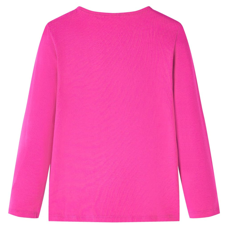 Vidaxl Child's Shirt à manches longues 116 rose foncé
