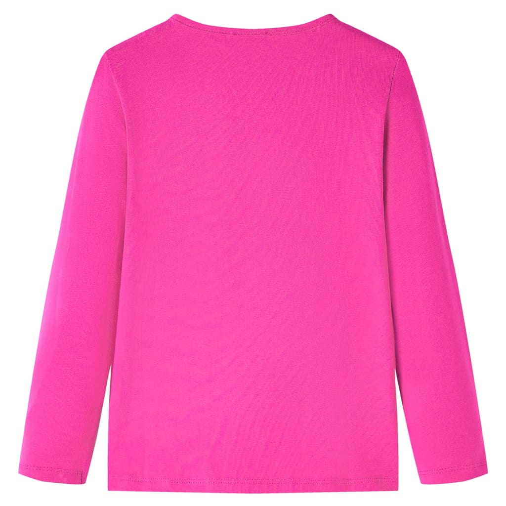 Vidaxl Child's Shirt à manches longues 128 rose foncé