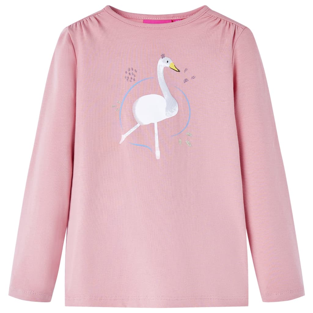 Vidaxl Child's Shirt à manches longues 92 rose clair