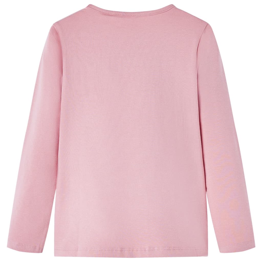 Vidaxl Child's Shirt à manches longues 92 rose clair
