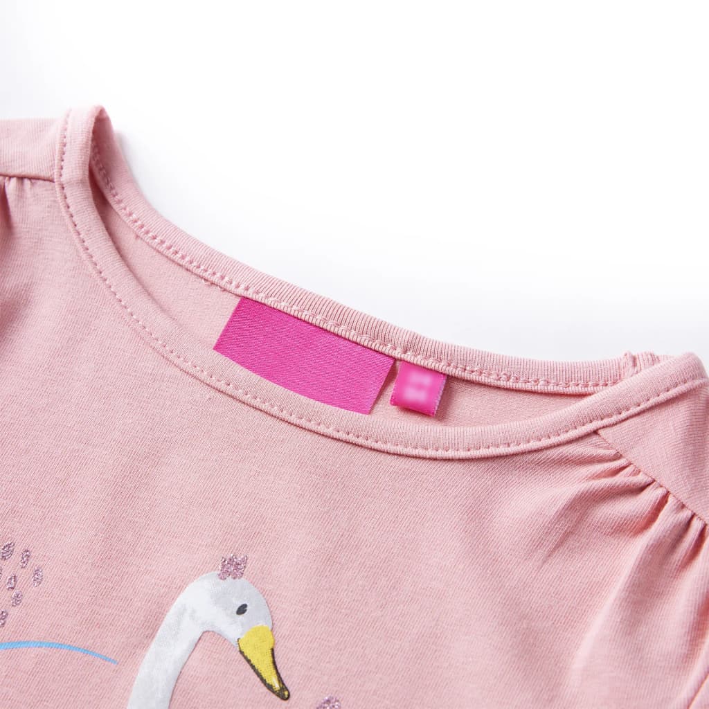 Vidaxl Child's Shirt à manches longues 92 rose clair