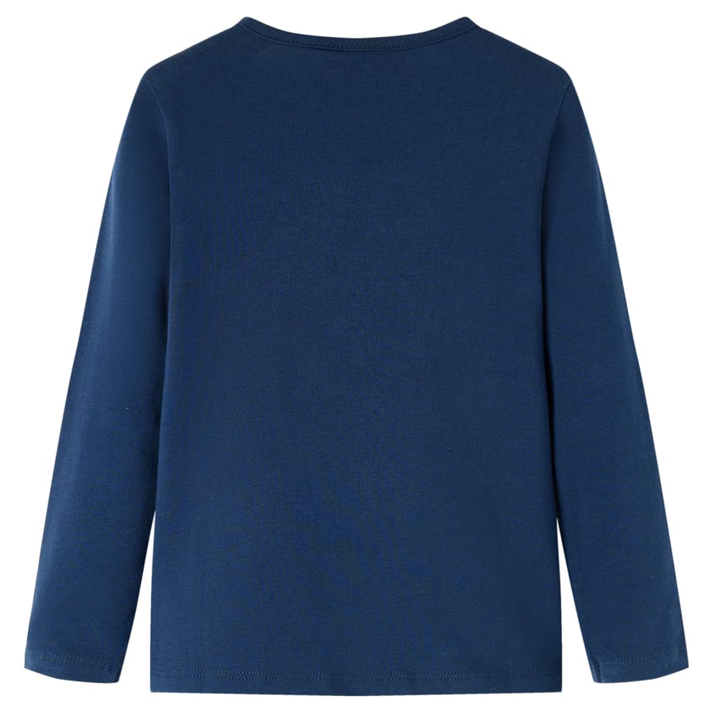 Vidaxl Child's Shirt à manches longues 92 bleu marine