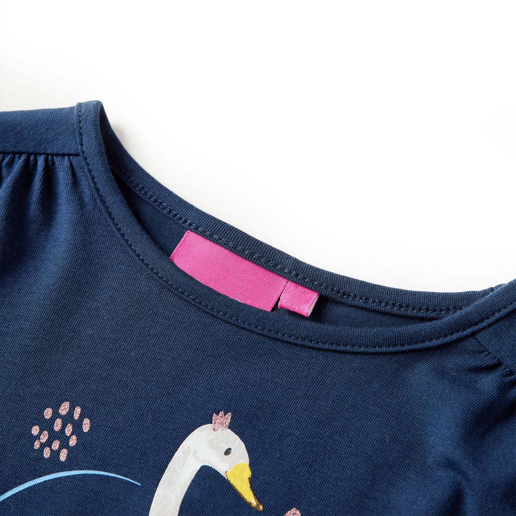Vidaxl Child's Shirt à manches longues 104 bleu marine