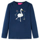 Vidaxl Child's Shirt à manches longues 140 bleu marine