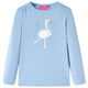 Vidaxl Child's Shirt à manches longues 92 bleu clair