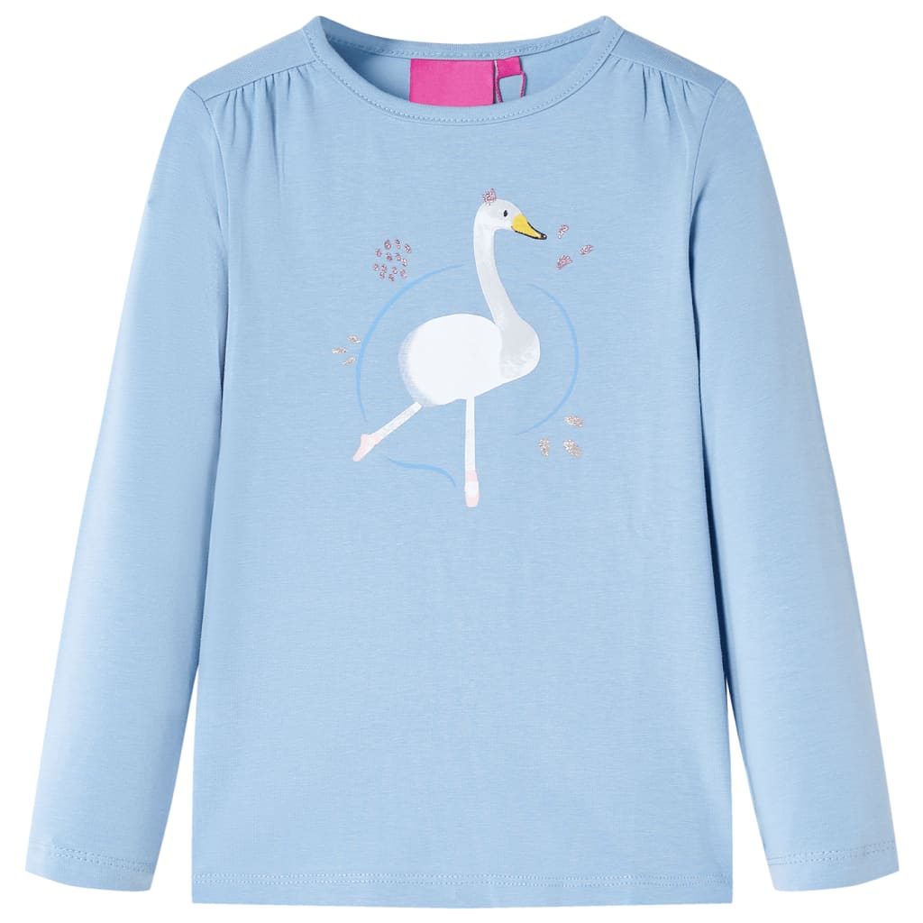 Vidaxl Child's Shirt à manches longues 116 bleu clair