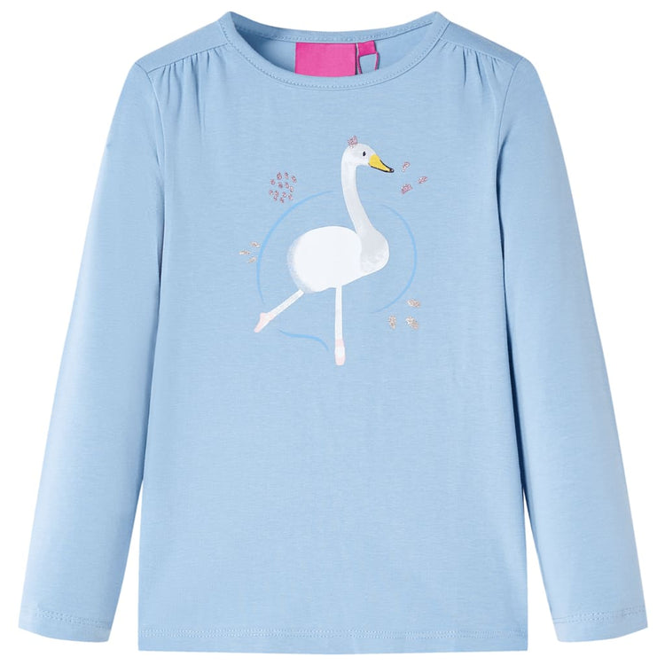 Vidaxl Child's Shirt à manches longues 116 bleu clair