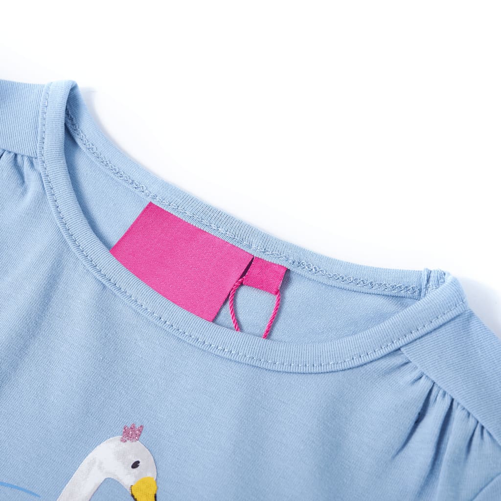 Vidaxl Child's Shirt à manches longues 116 bleu clair