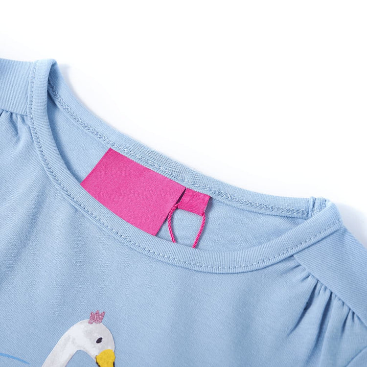 Vidaxl Child's Shirt à manches longues 116 bleu clair