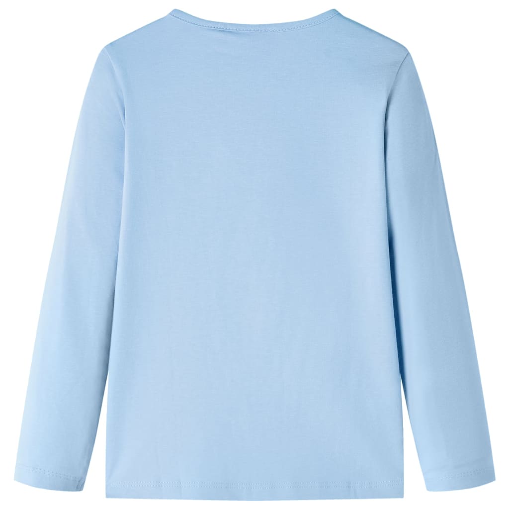 Vidaxl Child's Shirt à manches longues 128 bleu clair