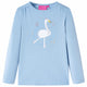 Vidaxl Child's Shirt à manches longues 140 bleu clair