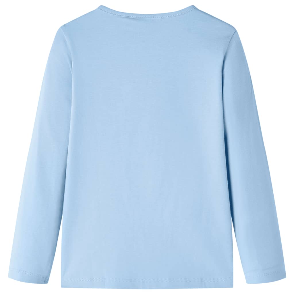 Vidaxl Child's Shirt à manches longues 140 bleu clair