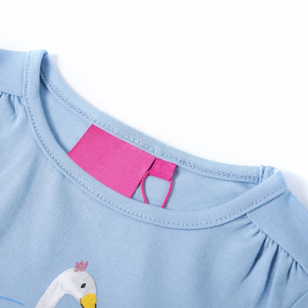 Vidaxl Child's Shirt à manches longues 140 bleu clair
