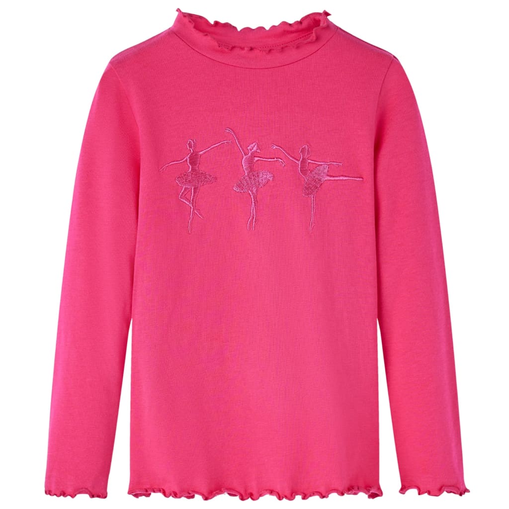 Vidaxl Child's Shirt à manches longues 92 Rose vif