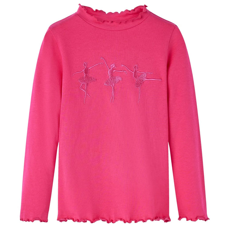 Vidaxl Child's Shirt à manches longues 92 Rose vif