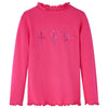 Vidaxl Child's Shirt à manches longues 104 rose vif