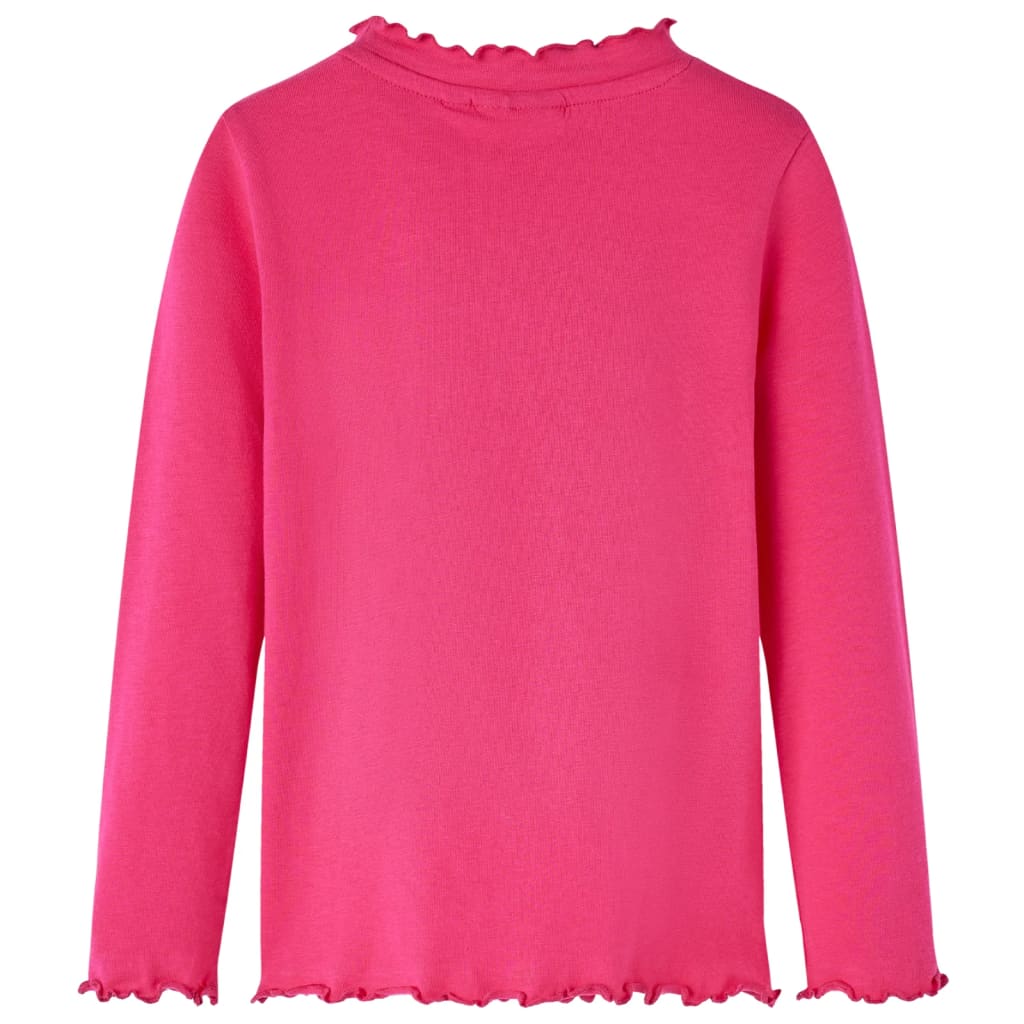 Vidaxl Child's Shirt à manches longues 104 rose vif