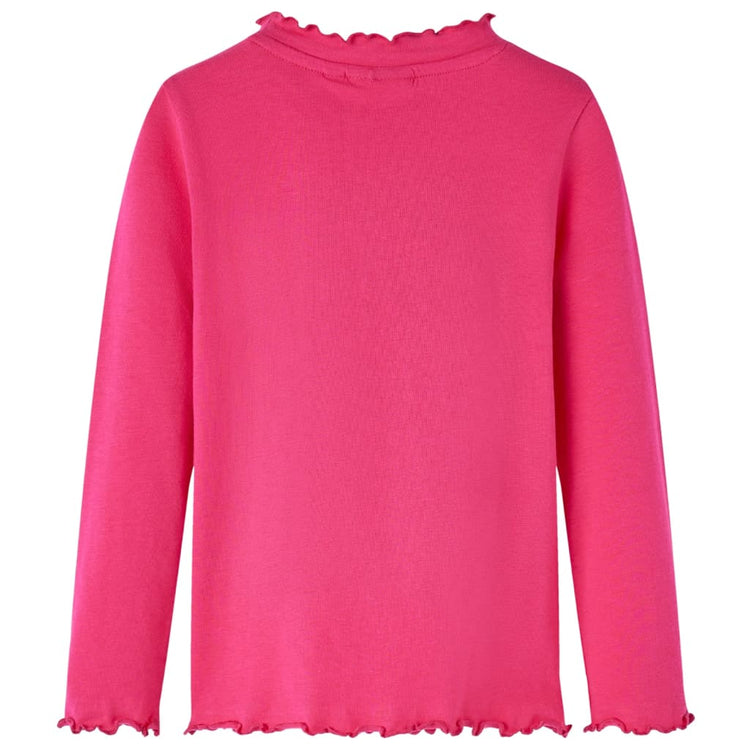 Vidaxl Child's Shirt à manches longues 140 rose vif